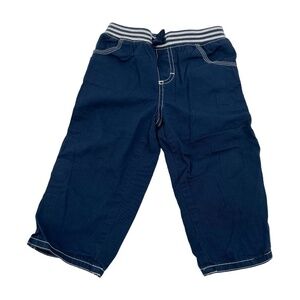 First Impressions Blue White Elastic Waistband Pants Size 24 Months